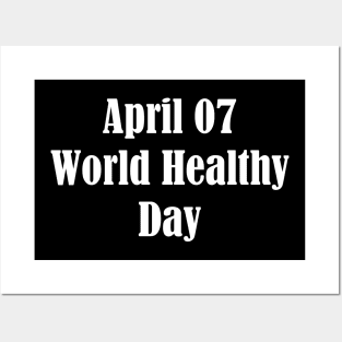 World Healthy Day Posters and Art